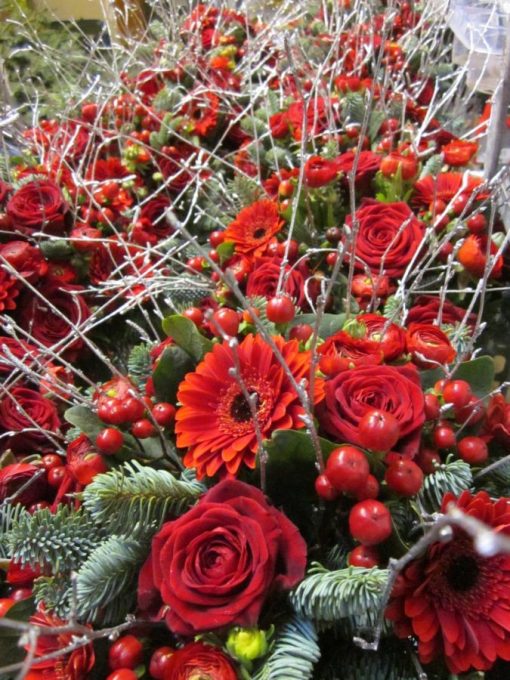 Red Roses and Poppies florist delivery