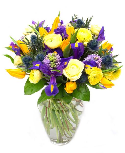 Yellow Bouquet - Spring Purples & Yellows