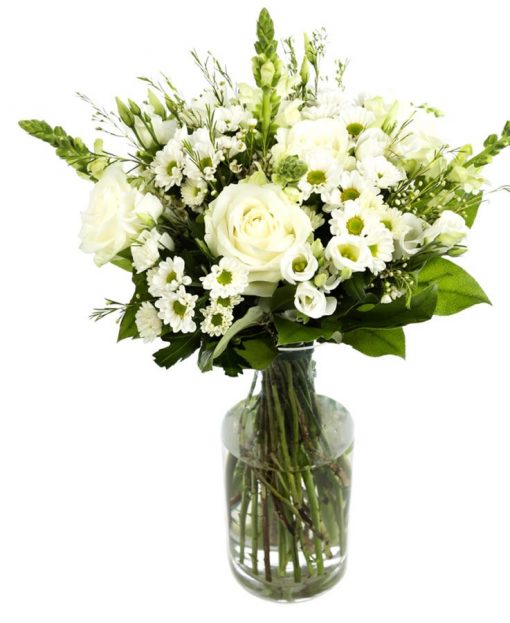 White Subscription Flowers