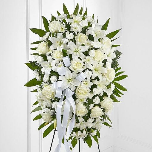 Standing Funeral Spray with roses